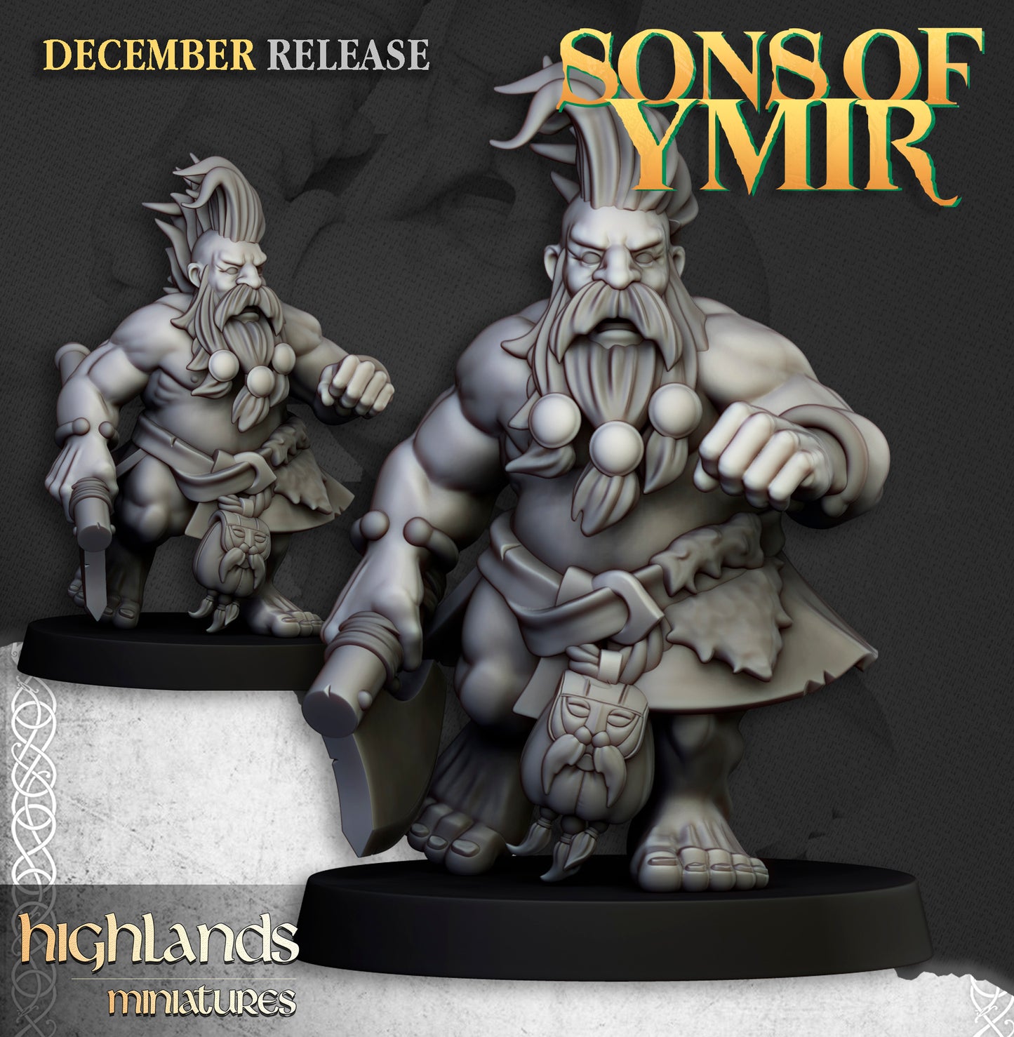Miniatura Cazador de la Muerte Enanos resina 28mm sin pintar - Drakholm