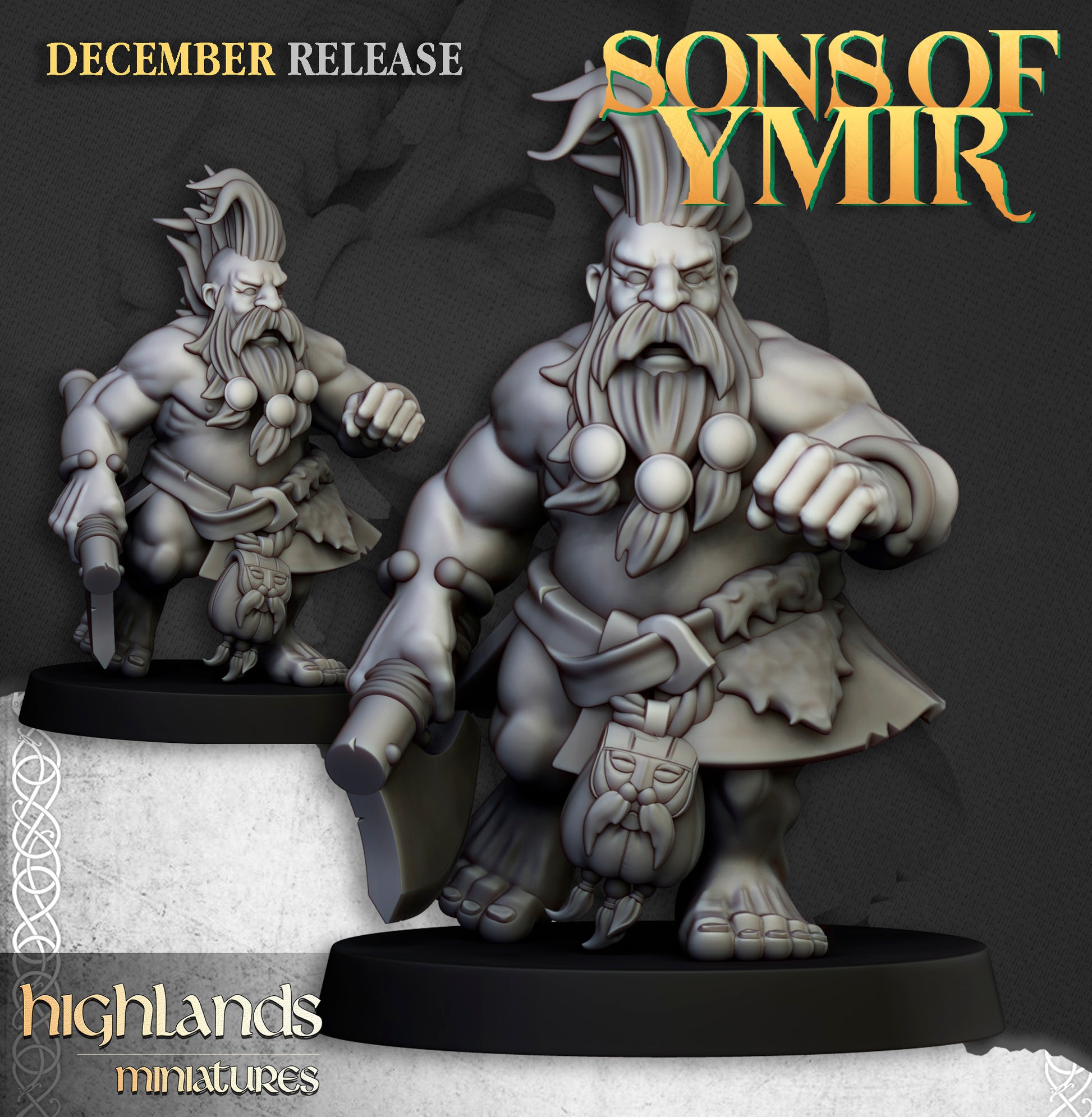 Miniatura Cazador de la Muerte Enanos resina 28mm sin pintar - Drakholm