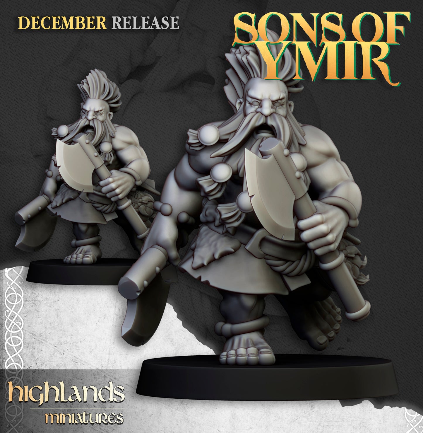 Miniatura Cazador de la Muerte Enanos resina 28mm sin pintar - Drakholm