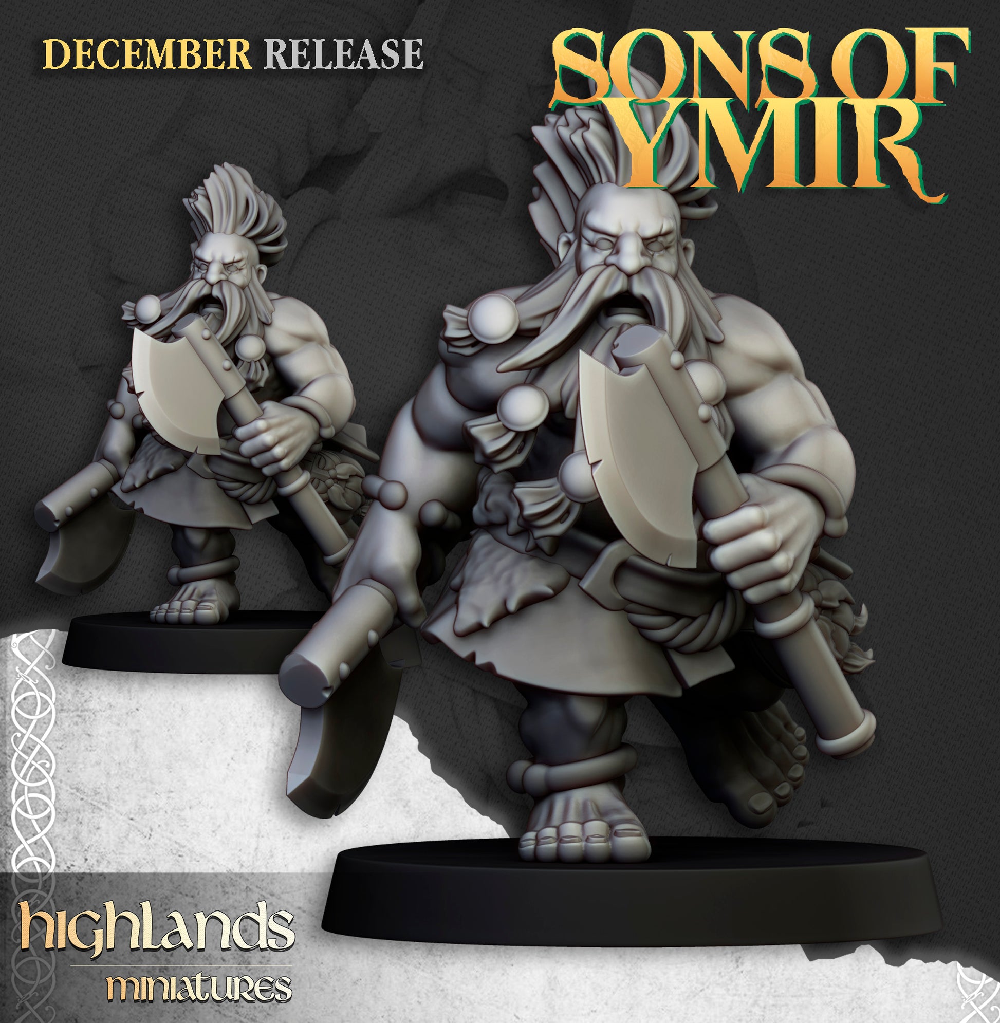 Miniatura Cazador de la Muerte Enanos resina 28mm sin pintar - Drakholm