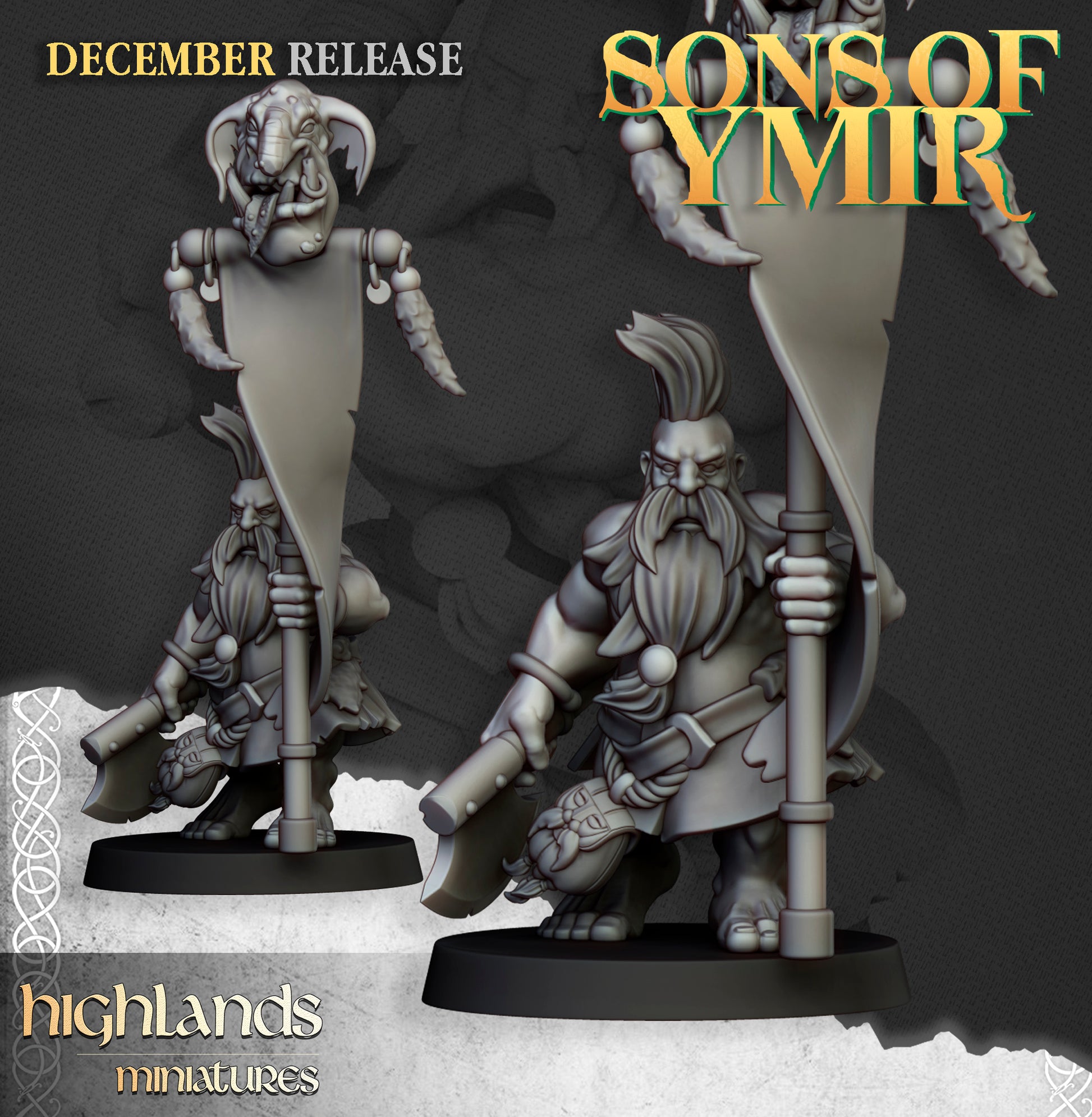 Miniatura Cazador de la Muerte Enanos resina 28mm sin pintar - Drakholm