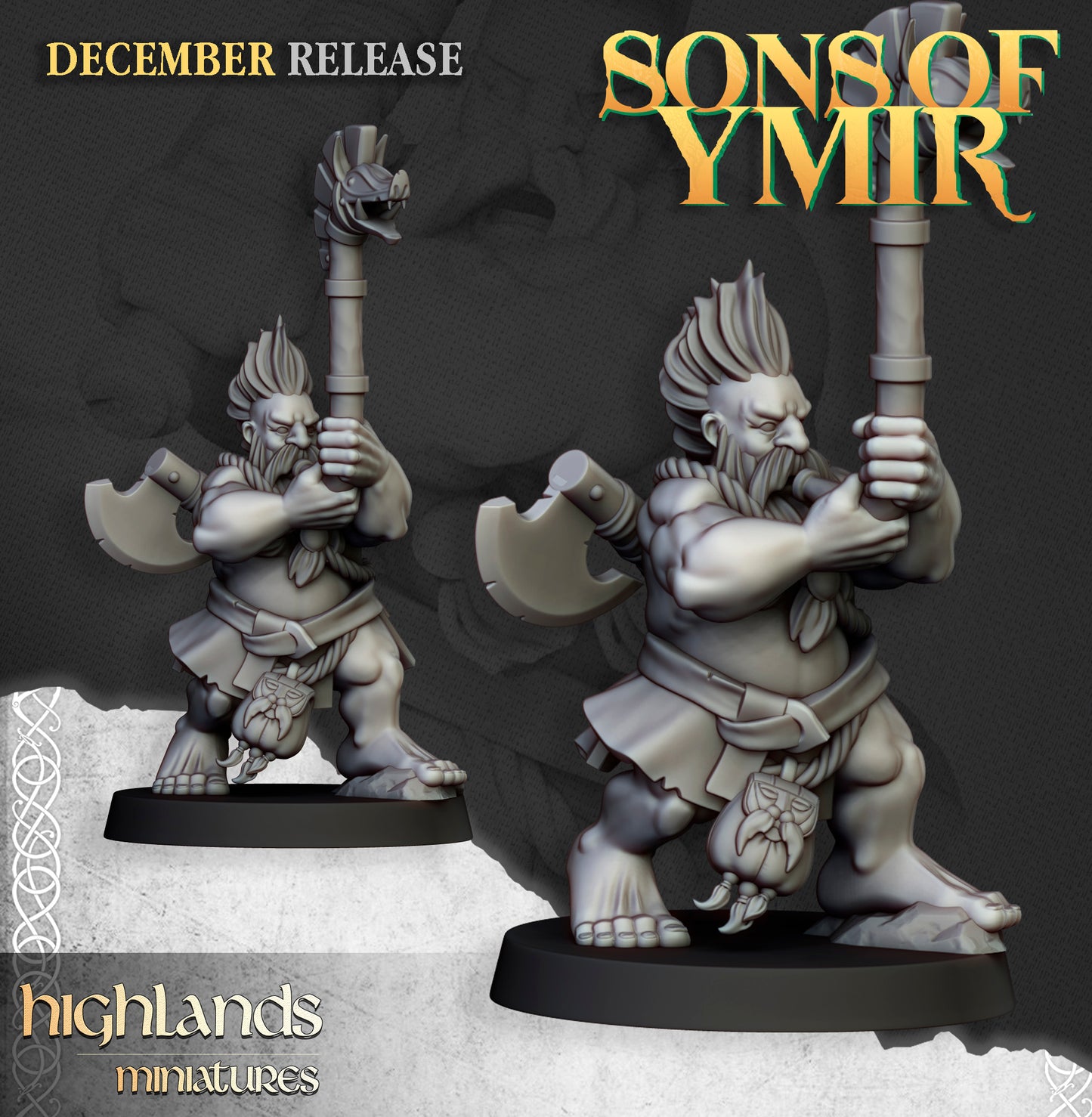 Miniatura Cazador de la Muerte Enanos resina 28mm sin pintar - Drakholm