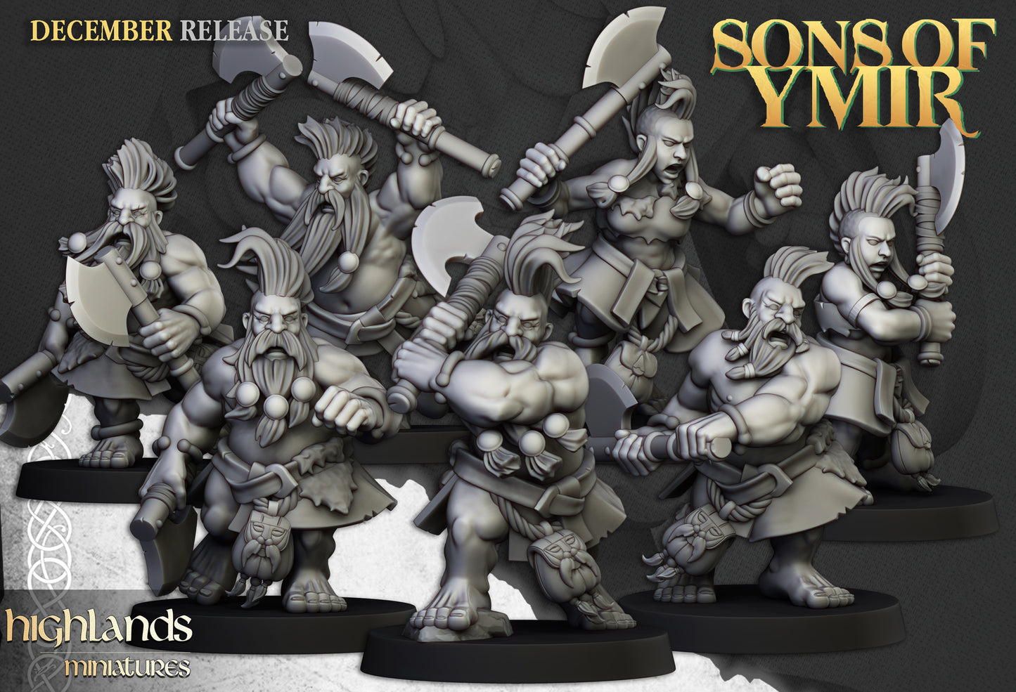 Miniatura Cazador de la Muerte Enanos resina 28mm sin pintar - Drakholm