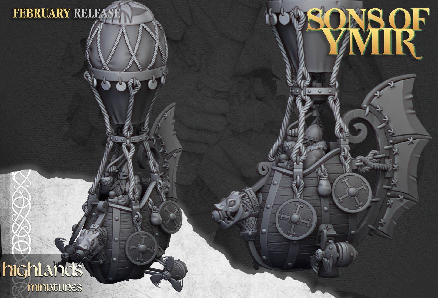 Miniatura Máquina Voladora Ligera Enana Enanos resina 28mm sin pintar - Drakholm