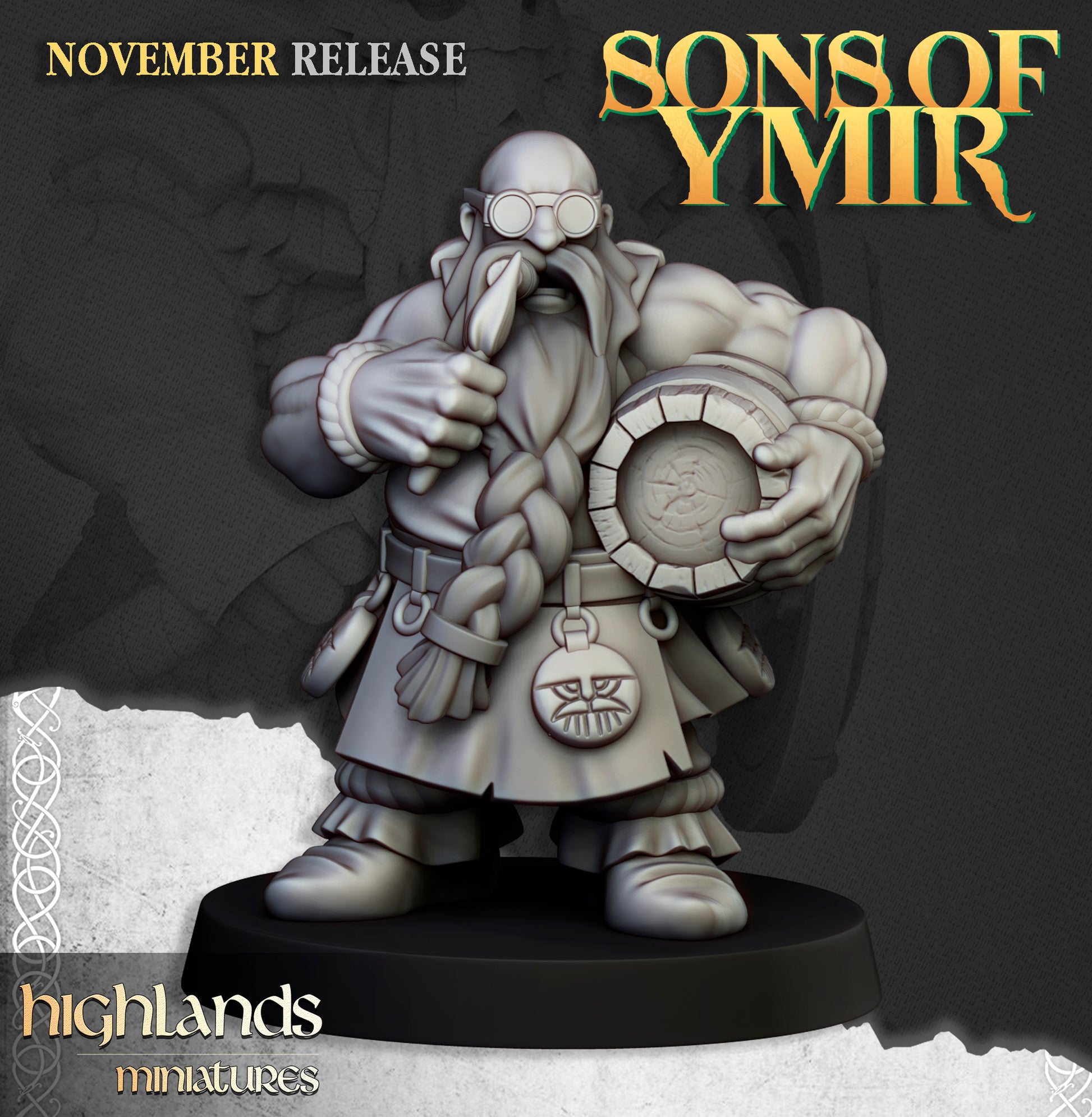 Miniatura Lanzallamas de Órgano Enano Enanos resina 28mm sin pintar - Drakholm