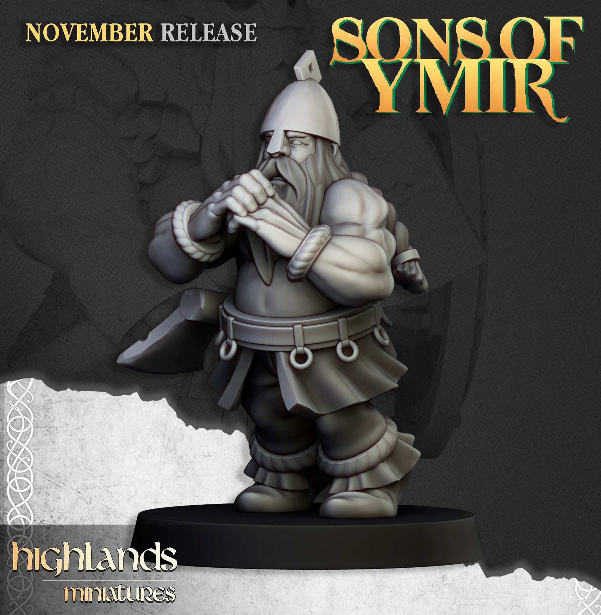 Miniatura Lanzallamas de Órgano Enano Enanos resina 28mm sin pintar - Drakholm