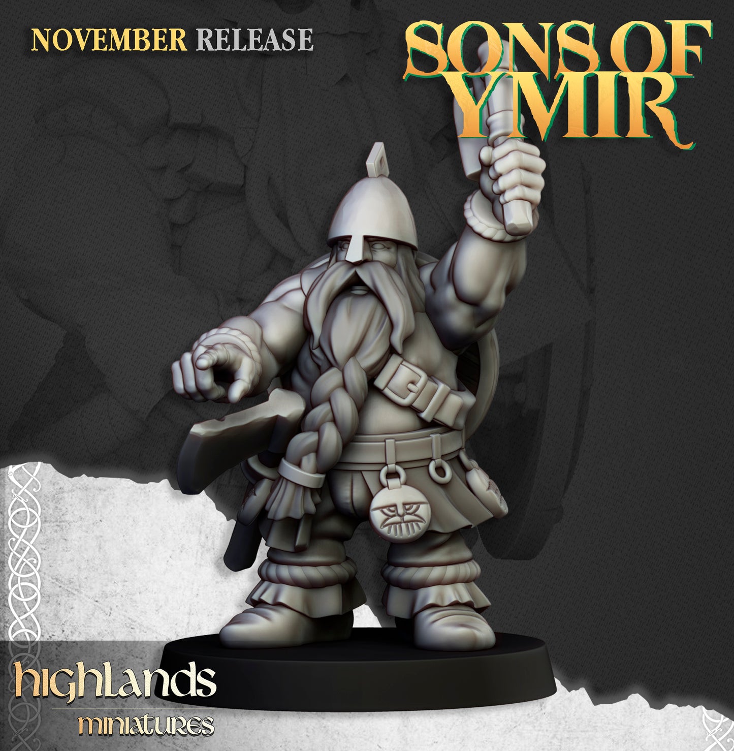 Miniatura Cañón de Órgano Enano Enanos resina 28mm sin pintar - Drakholm