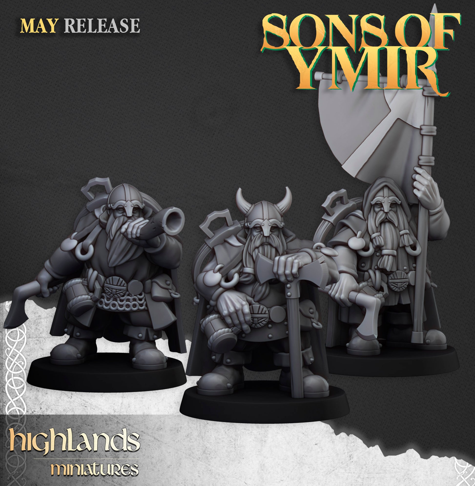 Miniatura Exploradores Enanos Enanos resina 28mm sin pintar - Drakholm