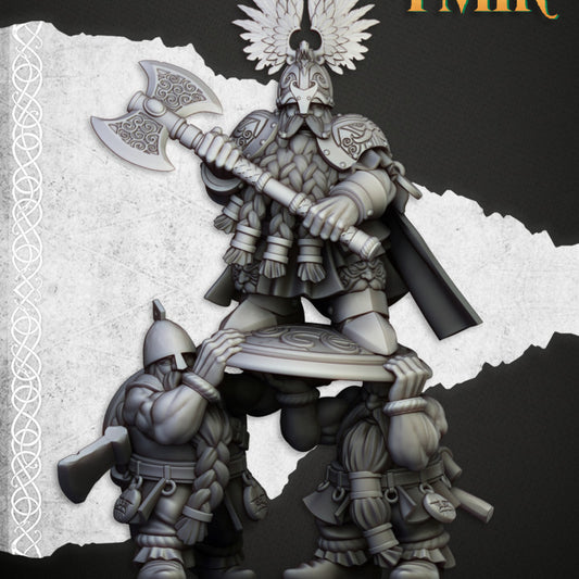 Miniatura Rey Ulric de Thrym-Heim Enanos resina 28mm sin pintar - Drakholm