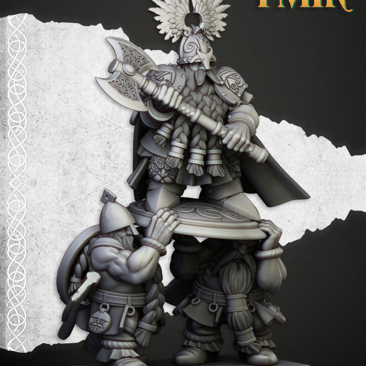 Miniatura Rey Ulric de Thrym-Heim Enanos resina 28mm sin pintar - Drakholm