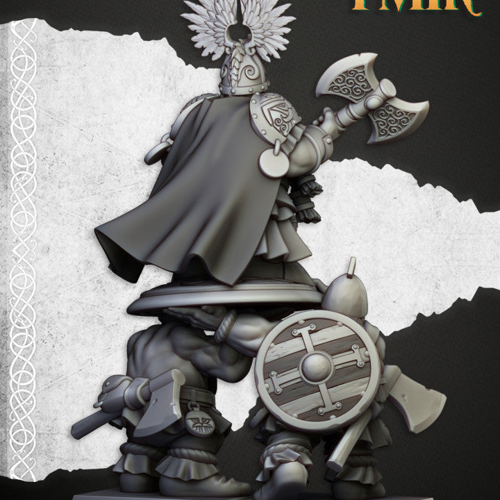 Miniatura Rey Ulric de Thrym-Heim Enanos resina 28mm sin pintar - Drakholm