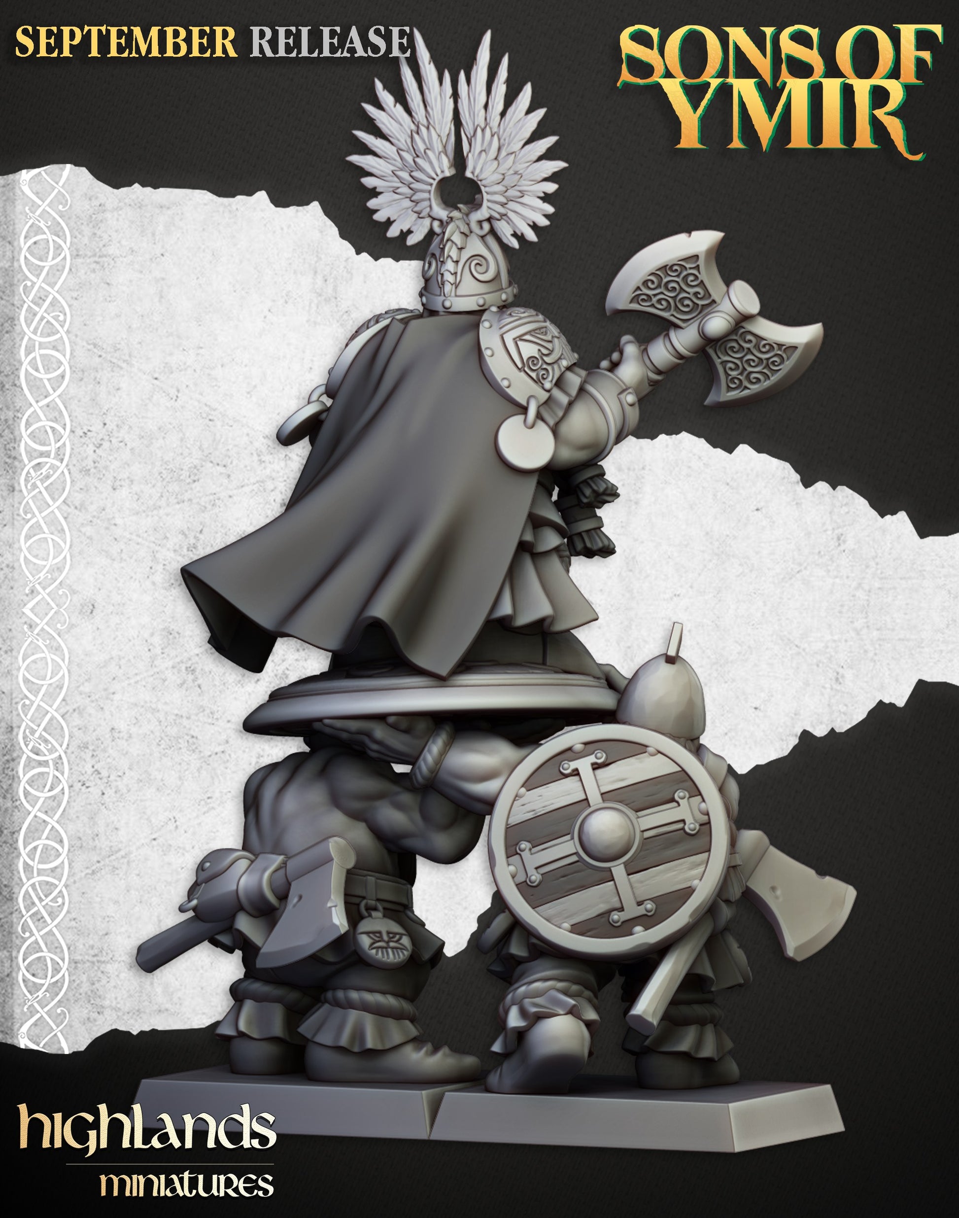 Miniatura Rey Ulric de Thrym-Heim Enanos resina 28mm sin pintar - Drakholm