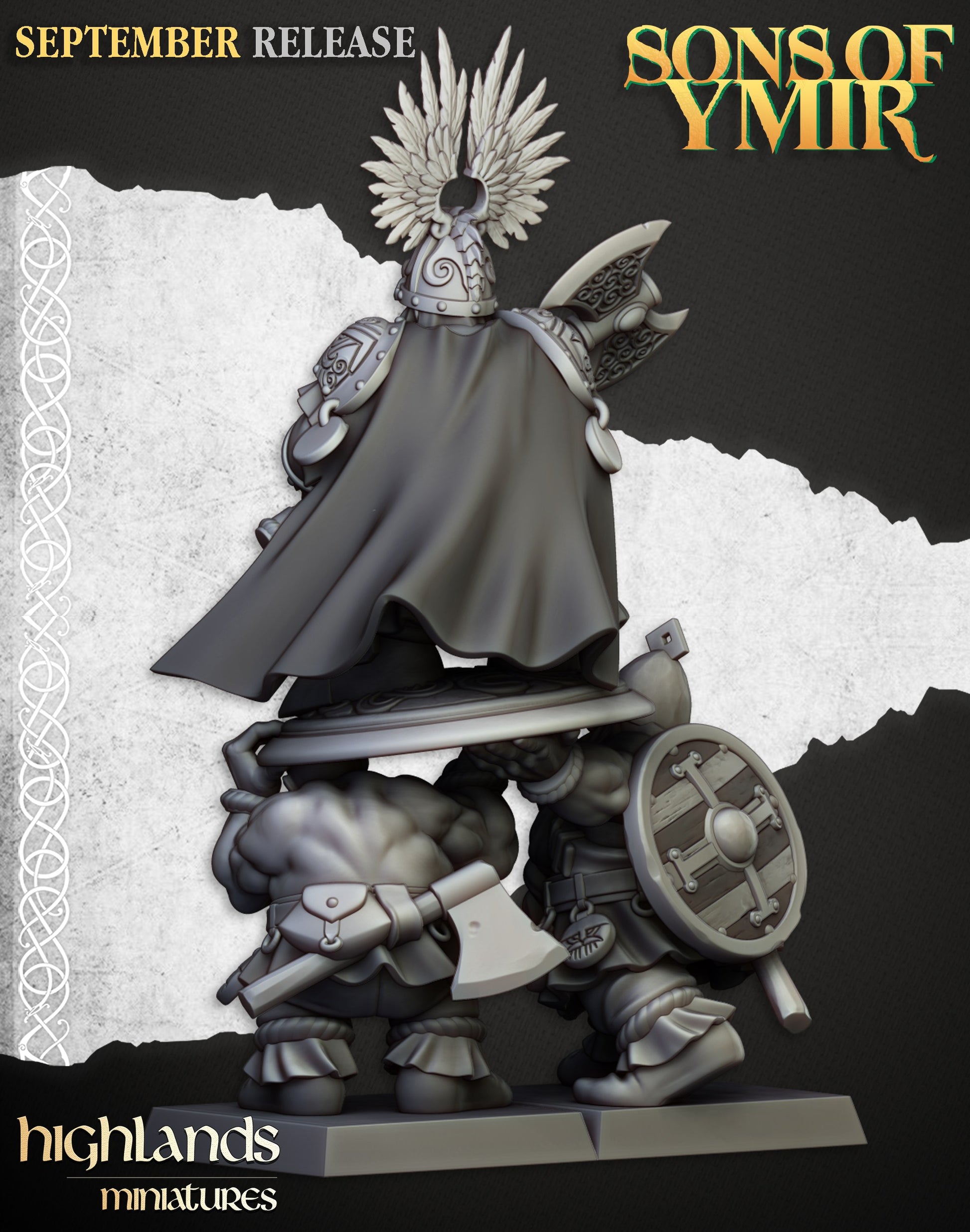 Miniatura Rey Ulric de Thrym-Heim Enanos resina 28mm sin pintar - Drakholm