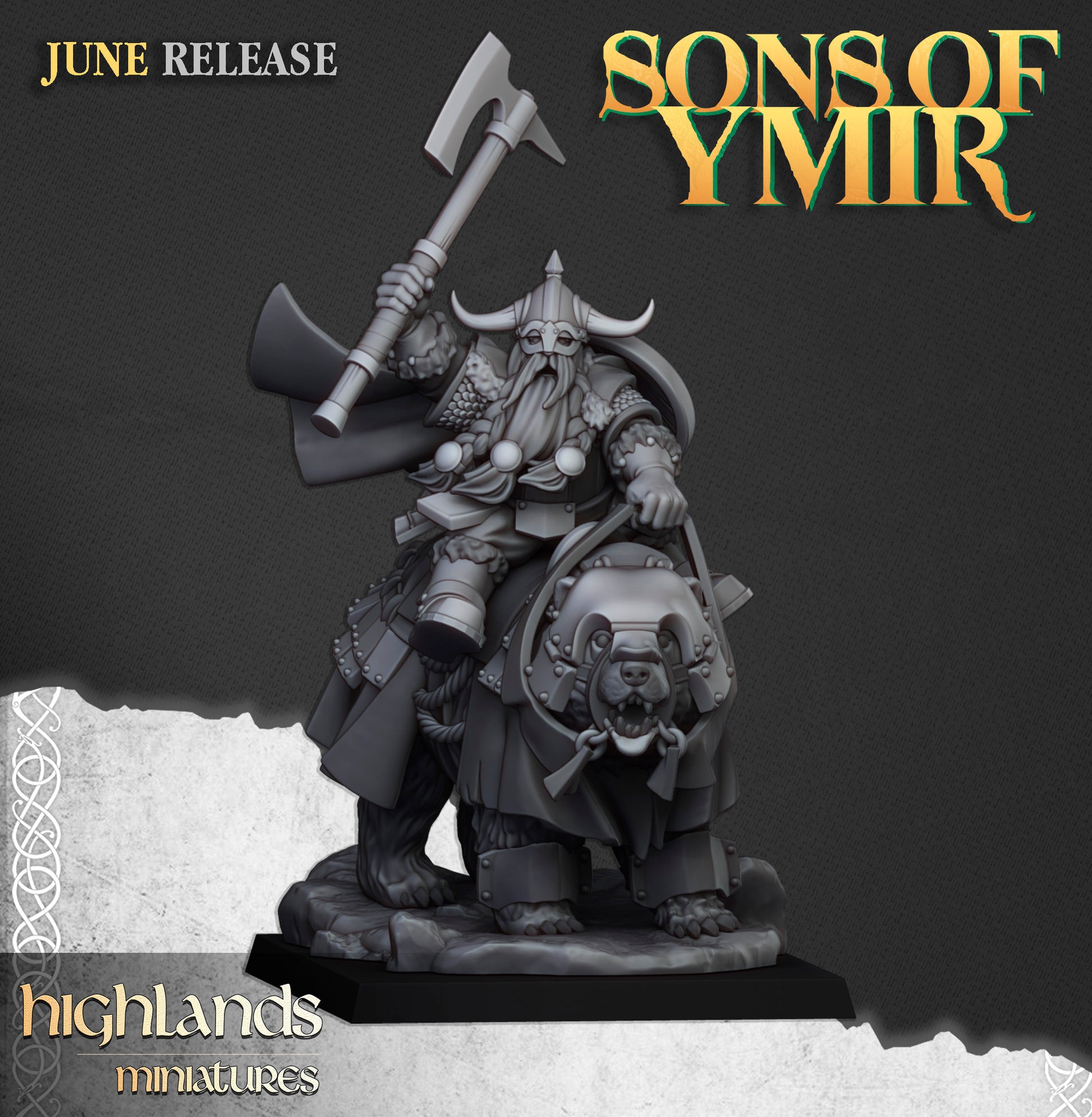 Miniatura Enanos Montados Enanos resina 28mm sin pintar - Drakholm