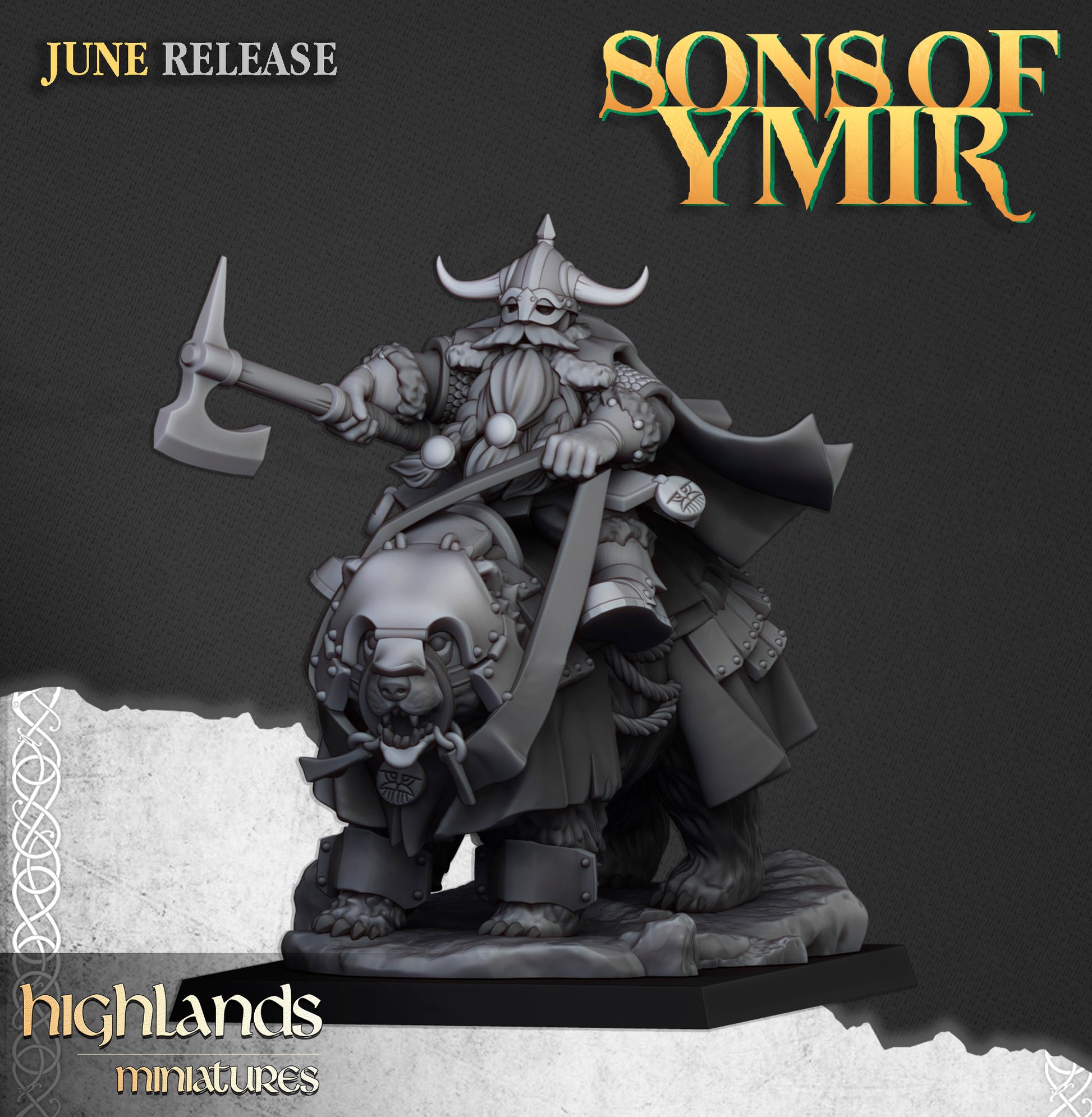 Miniatura Enanos Pesados Montados Enanos resina 28mm sin pintar - Drakholm