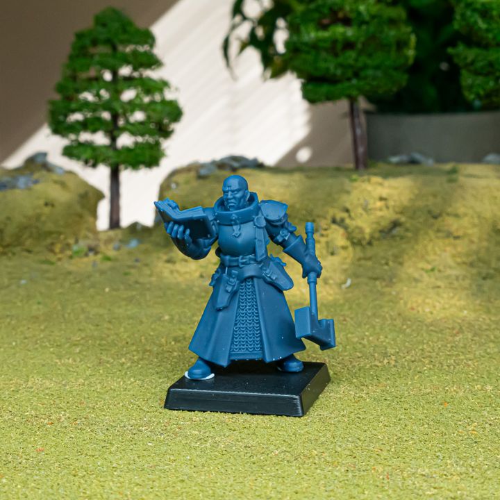 Miniatura Sacerdote de Batalla Sunland Imperio resina 28mm sin pintar - Drakholm