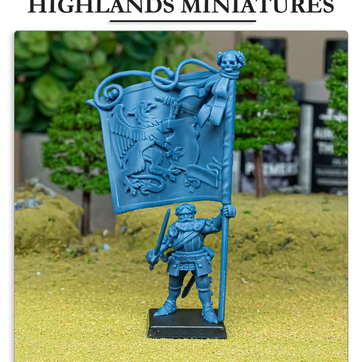 Miniatura Portaestandarte Sunland Imperio resina 28mm sin pintar - Drakholm