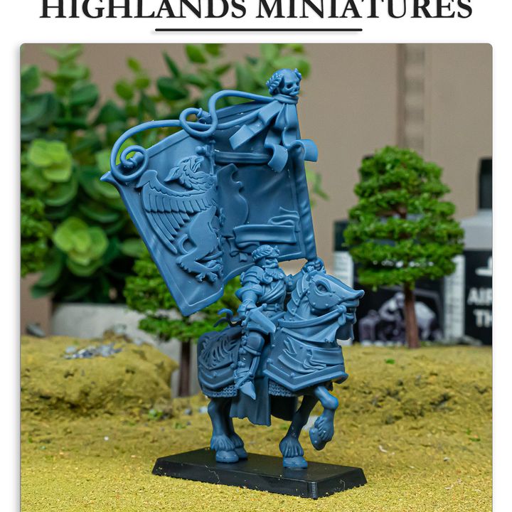 Miniatura Portaestandarte Sunland Imperio resina 28mm sin pintar - Drakholm