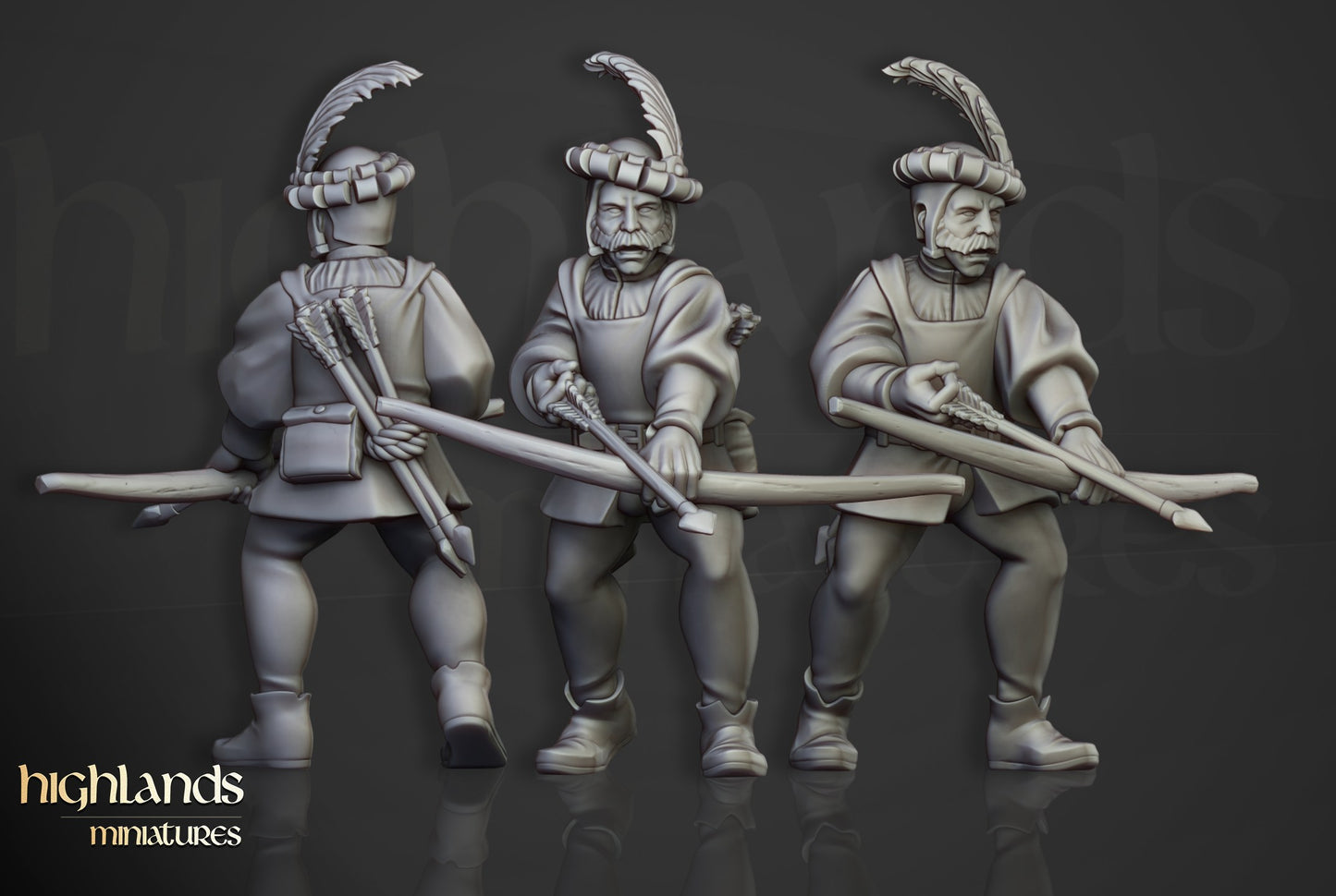 Miniatura Arqueros Sunland Imperio resina 28mm sin pintar - Drakholm