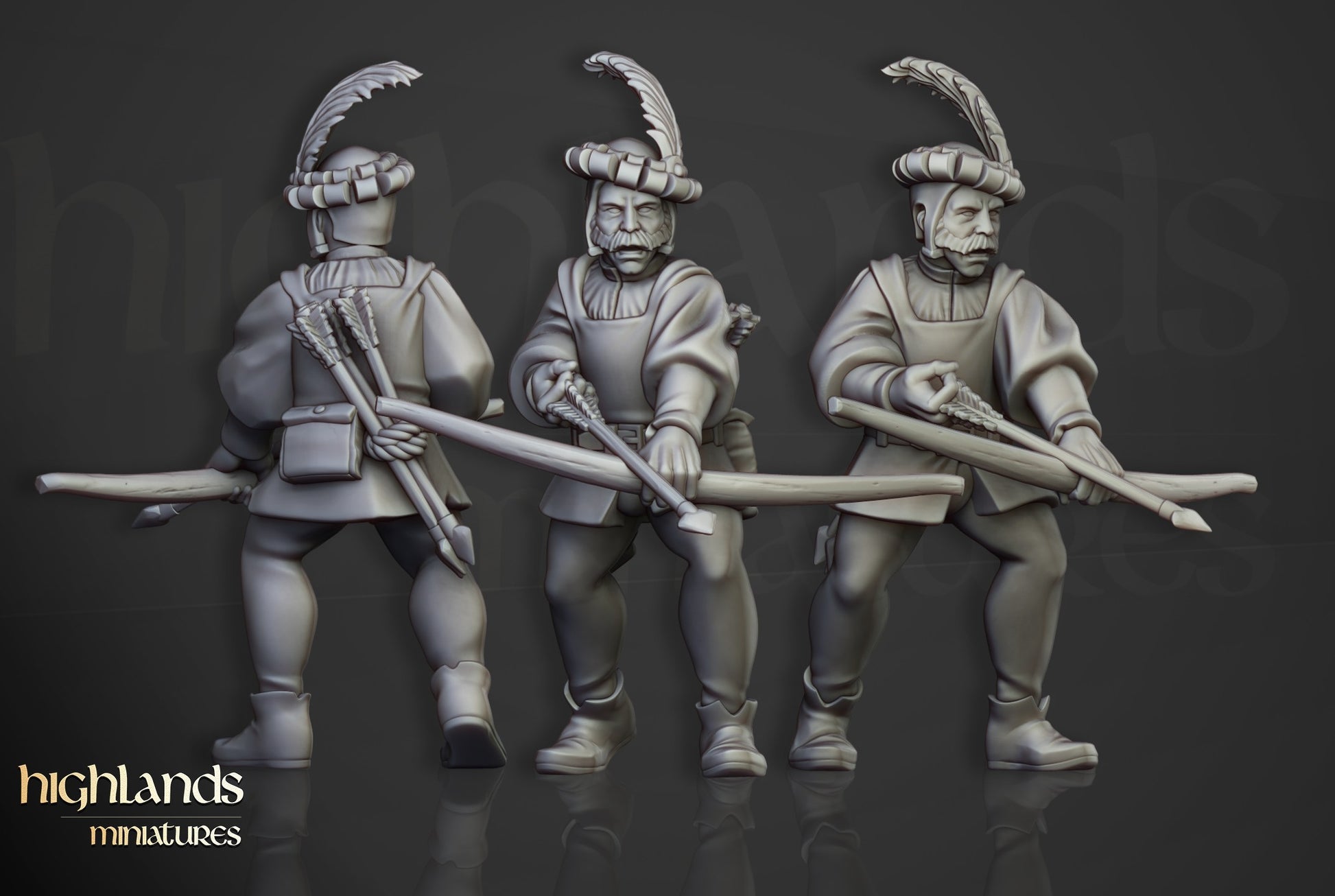 Miniatura Arqueros Sunland Imperio resina 28mm sin pintar - Drakholm