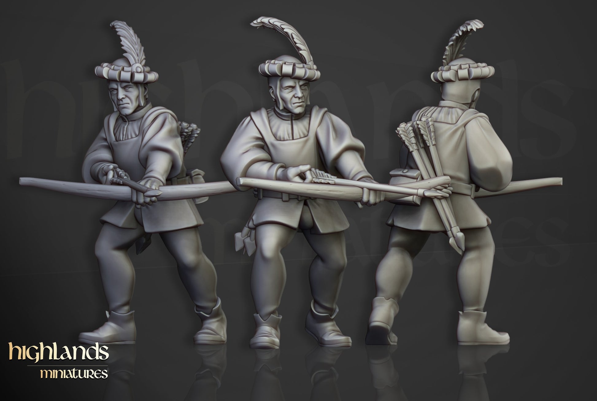 Miniatura Arqueros Sunland Imperio resina 28mm sin pintar - Drakholm