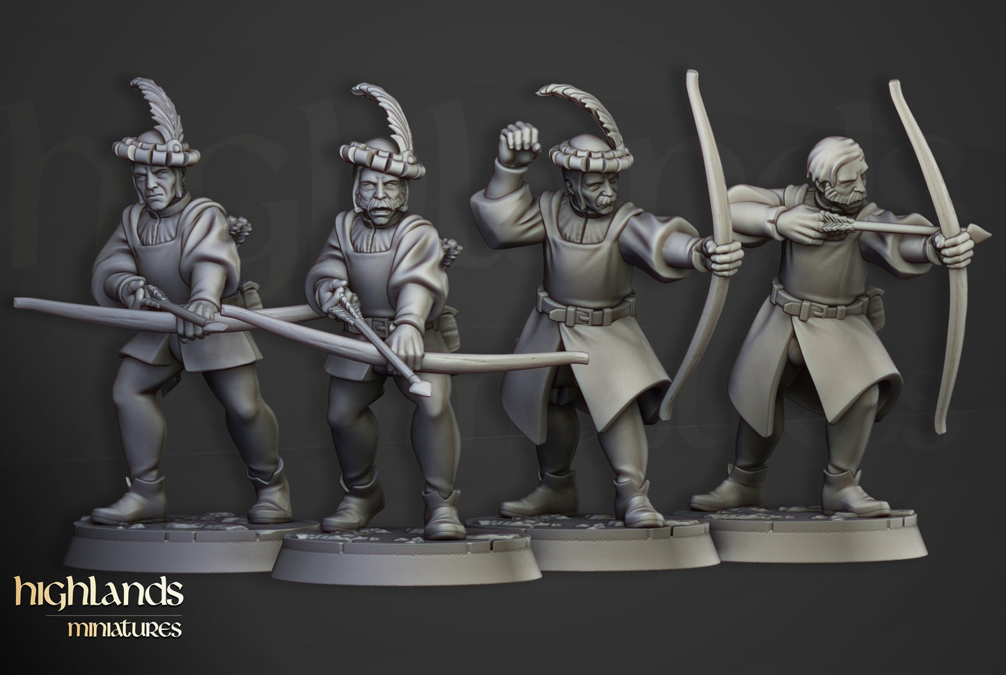 Miniatura Arqueros Sunland Imperio resina 28mm sin pintar - Drakholm