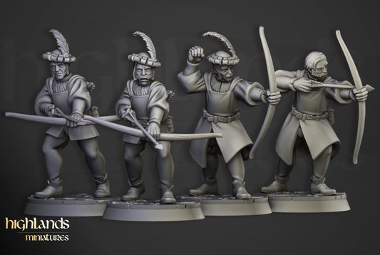Miniatura Arqueros Sunland Imperio resina 28mm sin pintar - Drakholm