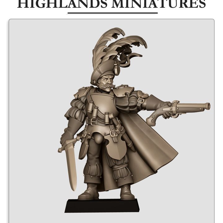 Miniatura Capitán Sunland Imperio resina 28mm sin pintar - Drakholm