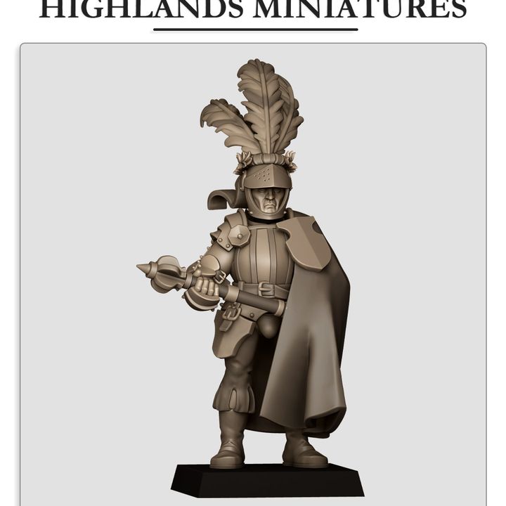 Miniatura Capitán Sunland Imperio resina 28mm sin pintar - Drakholm