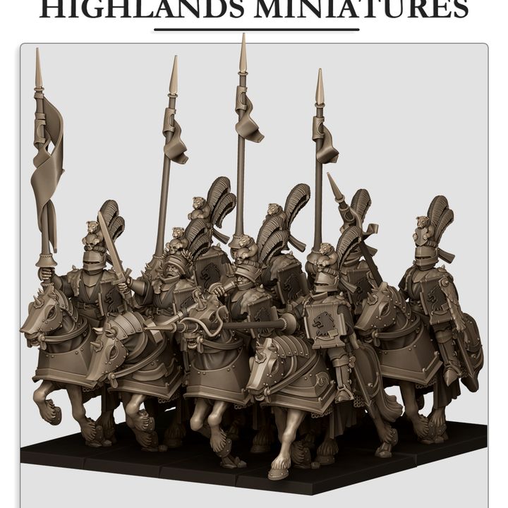 Miniatura Caballeros Zarpas Feroces Imperio resina 28mm sin pintar - Drakholm