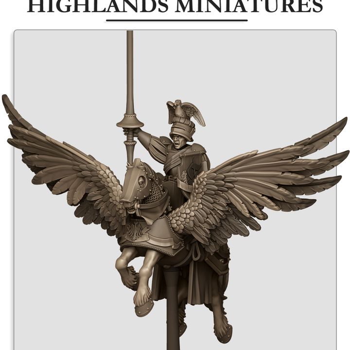 Miniatura General Sunland en Pegaso Imperio resina 28mm sin pintar - Drakholm