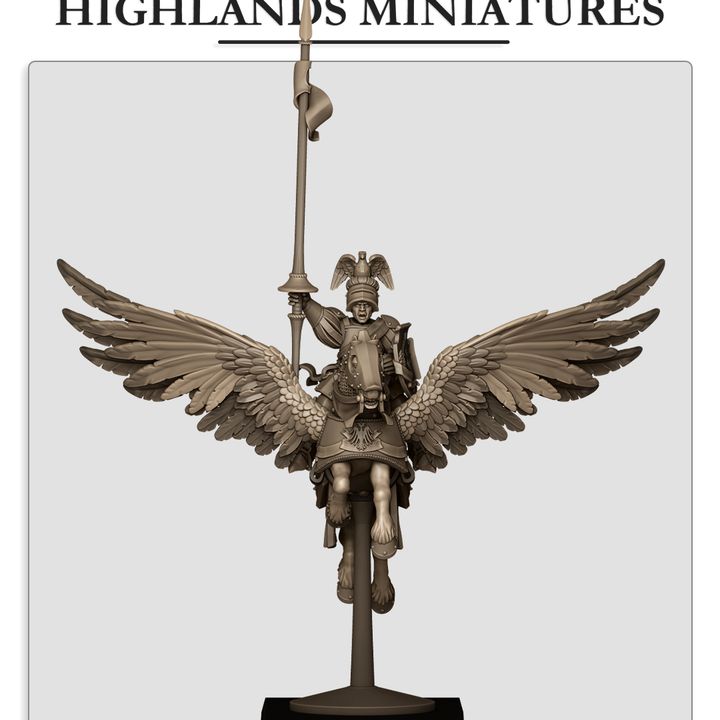Miniatura General Sunland en Pegaso Imperio resina 28mm sin pintar - Drakholm