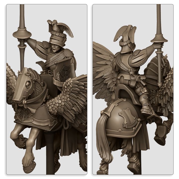 Miniatura General Sunland en Pegaso Imperio resina 28mm sin pintar - Drakholm