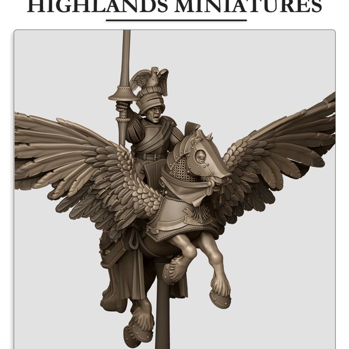 Miniatura General Sunland en Pegaso Imperio resina 28mm sin pintar - Drakholm