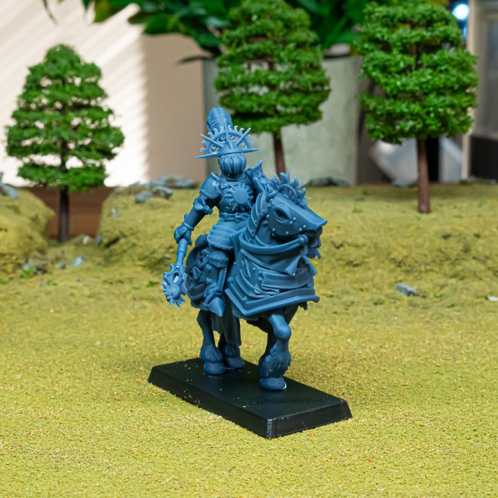 Miniatura Elector Llamas Doradas Imperio resina 28mm sin pintar - Drakholm