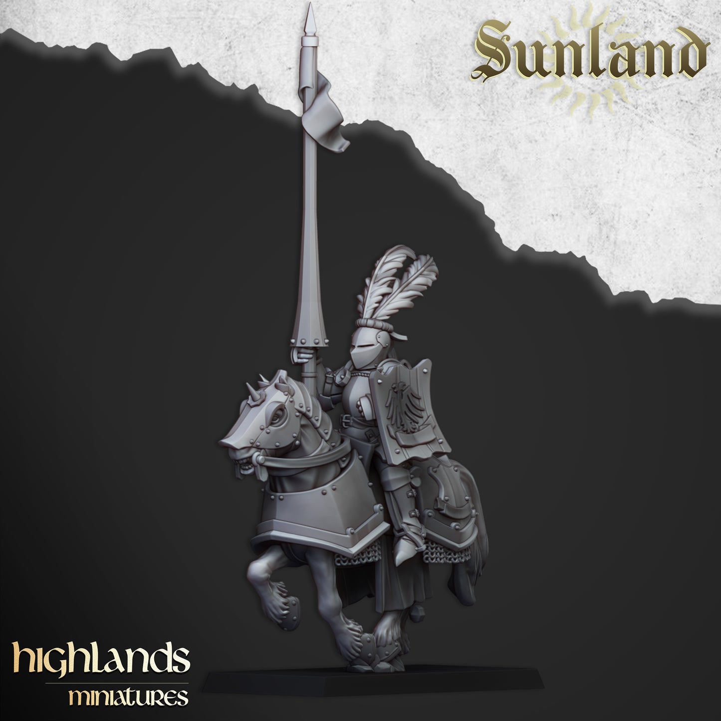 Miniatura Caballeros Sunland Imperio resina 28mm sin pintar - Drakholm