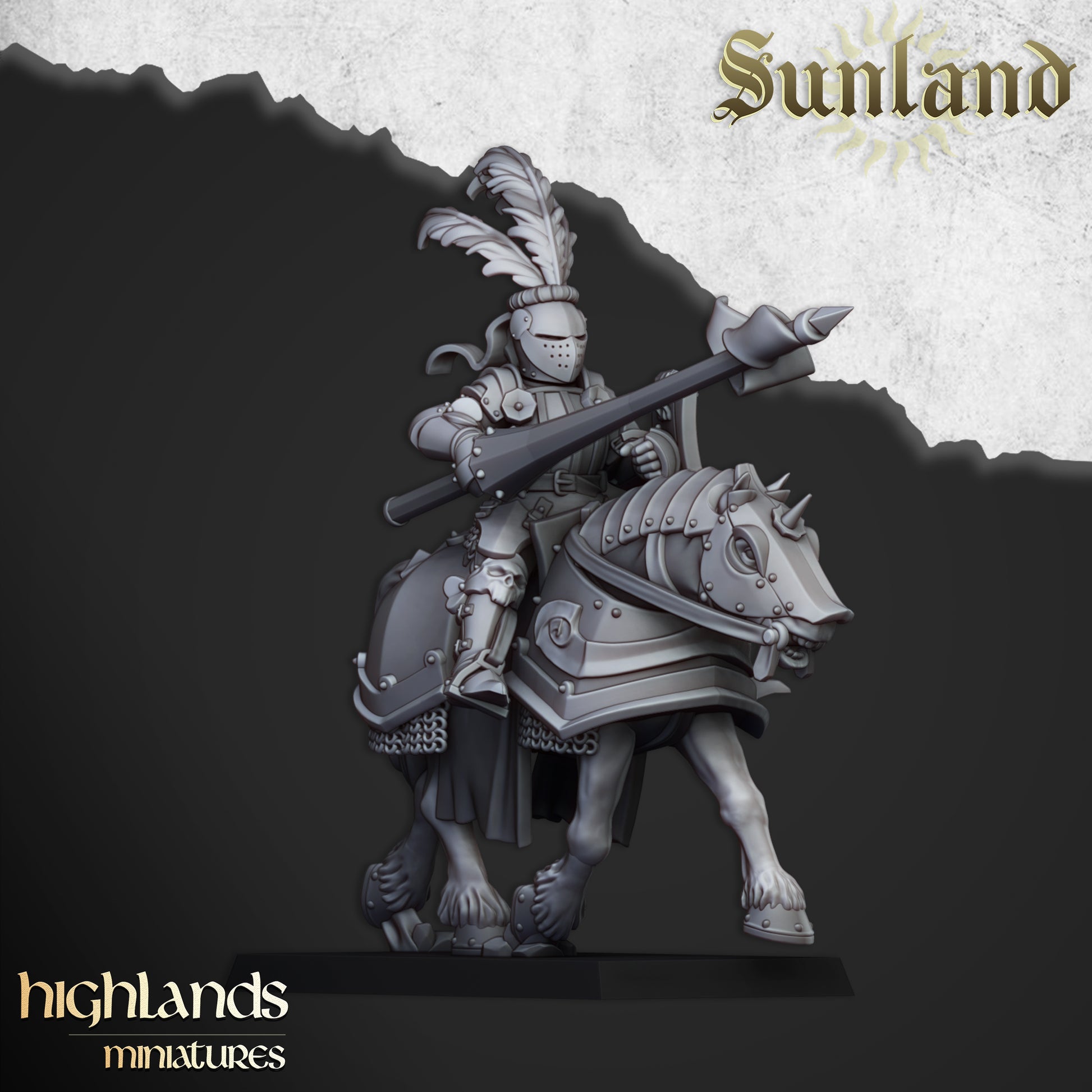 Miniatura Caballeros Sunland Imperio resina 28mm sin pintar - Drakholm