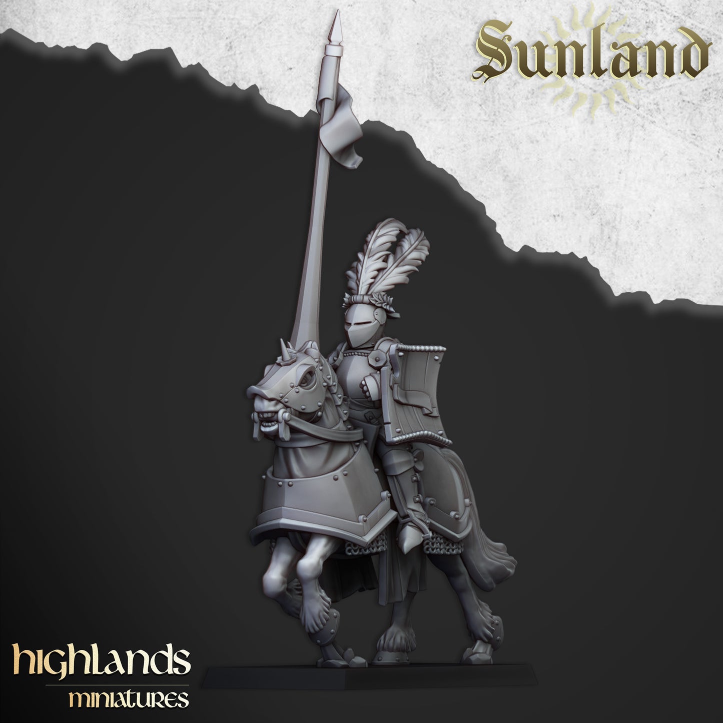 Miniatura Caballeros Sunland Imperio resina 28mm sin pintar - Drakholm