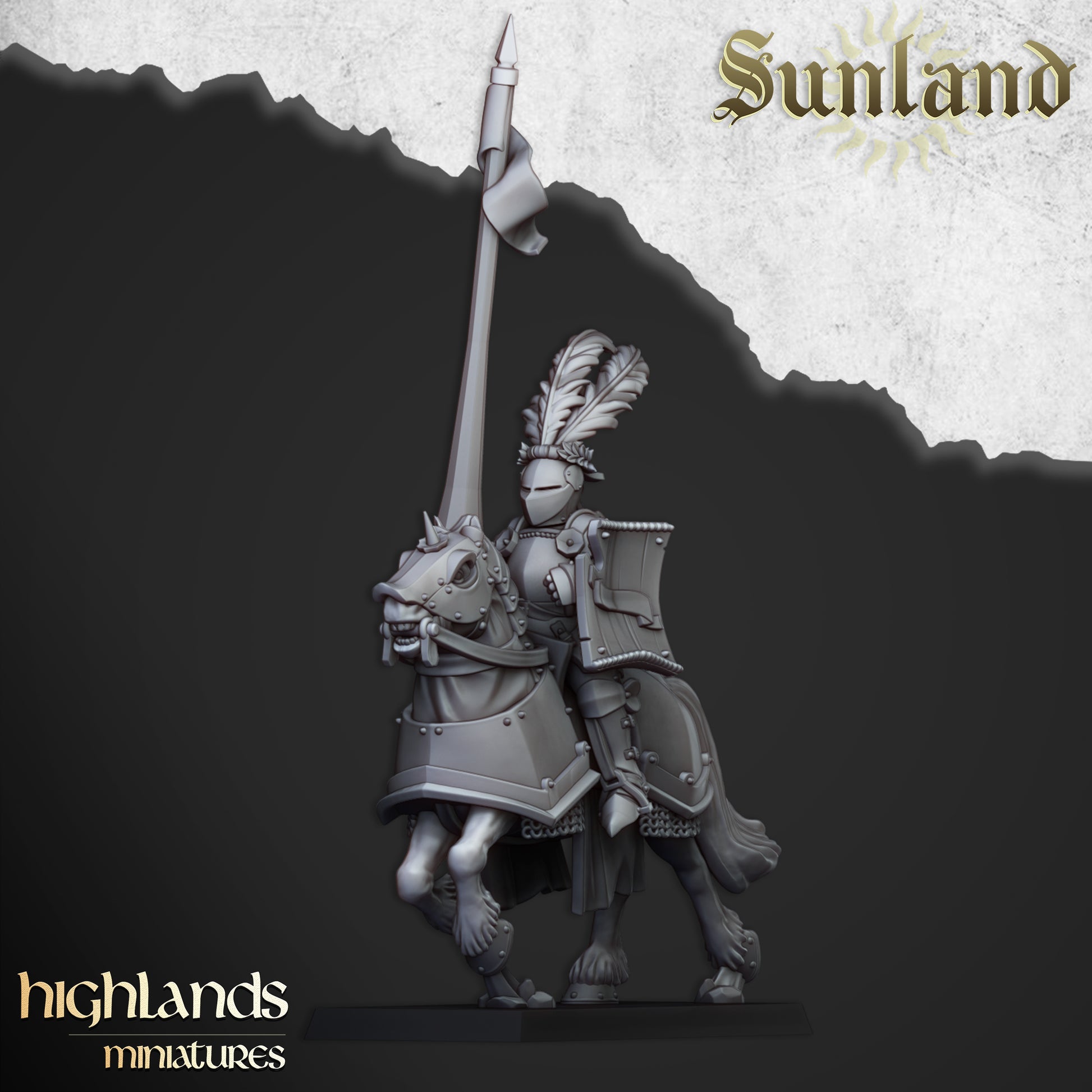 Miniatura Caballeros Sunland Imperio resina 28mm sin pintar - Drakholm