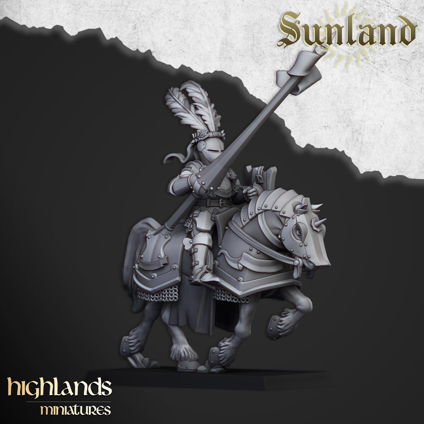 Miniatura Caballeros Sunland Imperio resina 28mm sin pintar - Drakholm