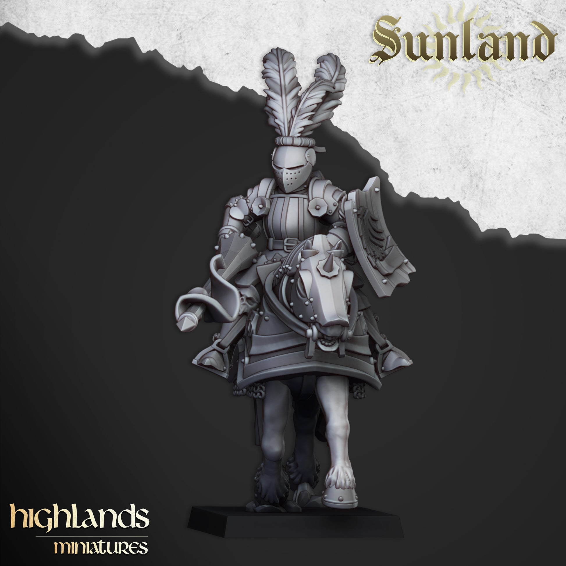 Miniatura Caballeros Sunland Imperio resina 28mm sin pintar - Drakholm