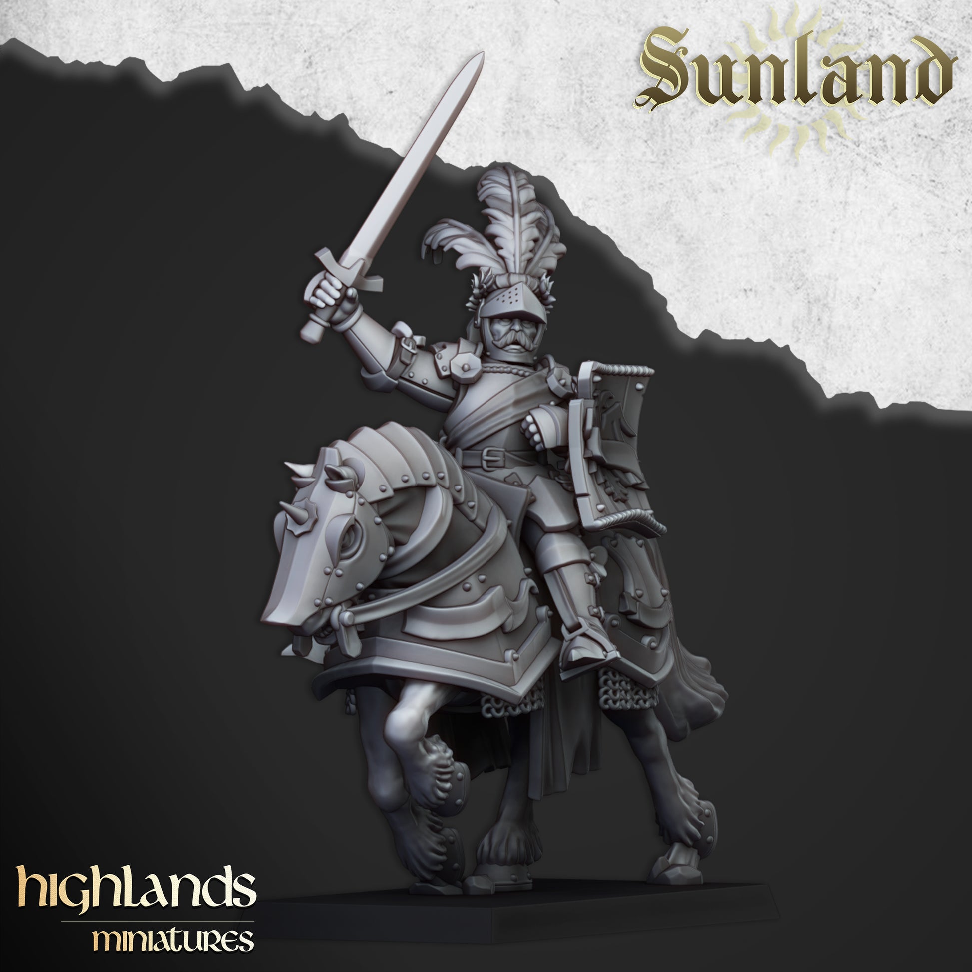 Miniatura Caballeros Sunland Imperio resina 28mm sin pintar - Drakholm