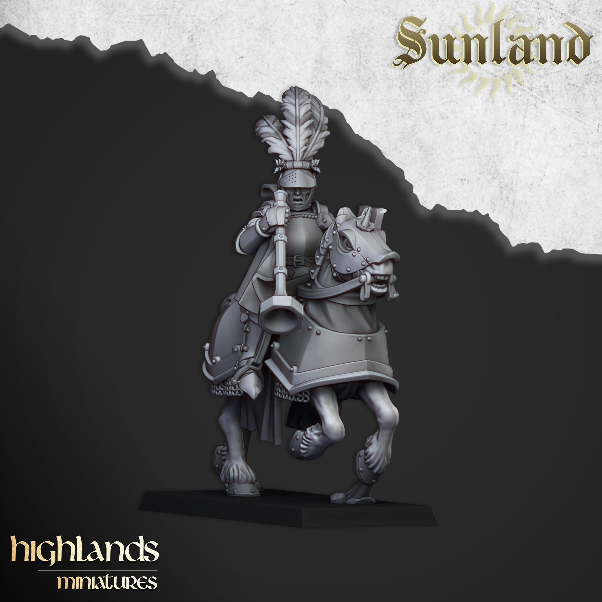 Miniatura Caballeros Sunland Imperio resina 28mm sin pintar - Drakholm