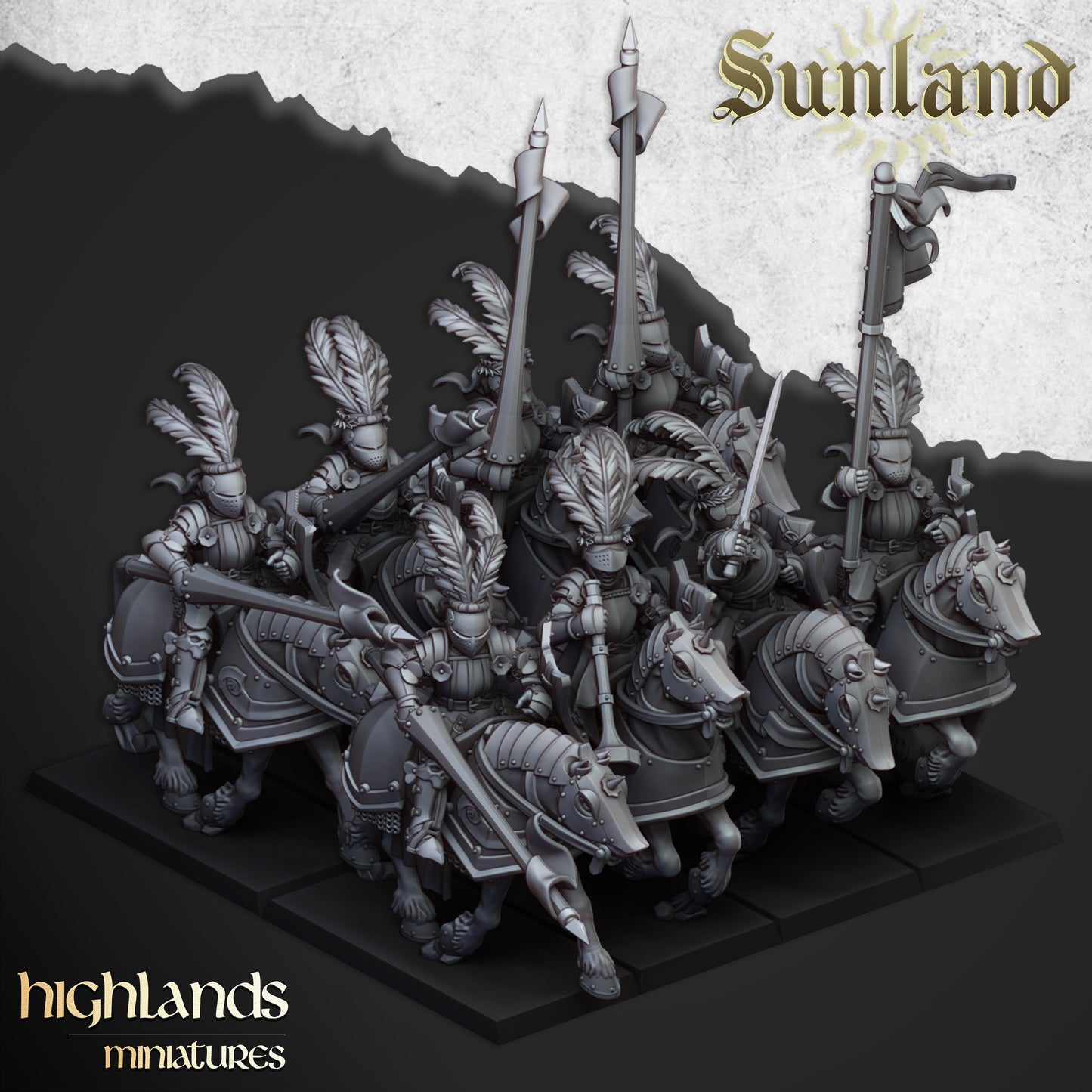 Miniatura Caballeros Sunland Imperio resina 28mm sin pintar - Drakholm