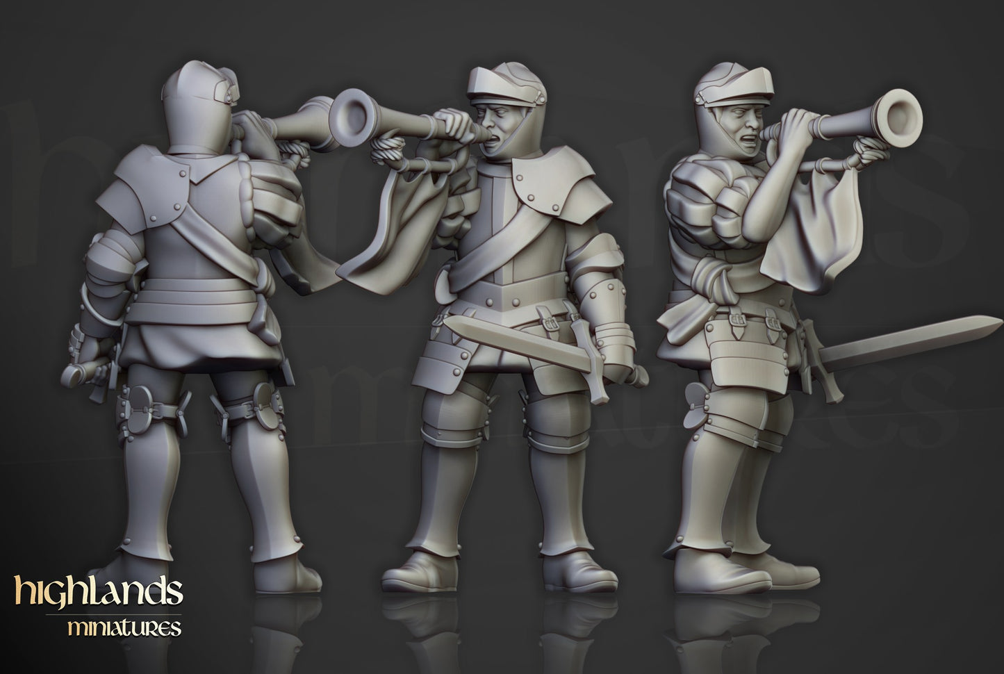 Miniatura Caballeros Sunland a Pie Imperio resina 28mm sin pintar - Drakholm