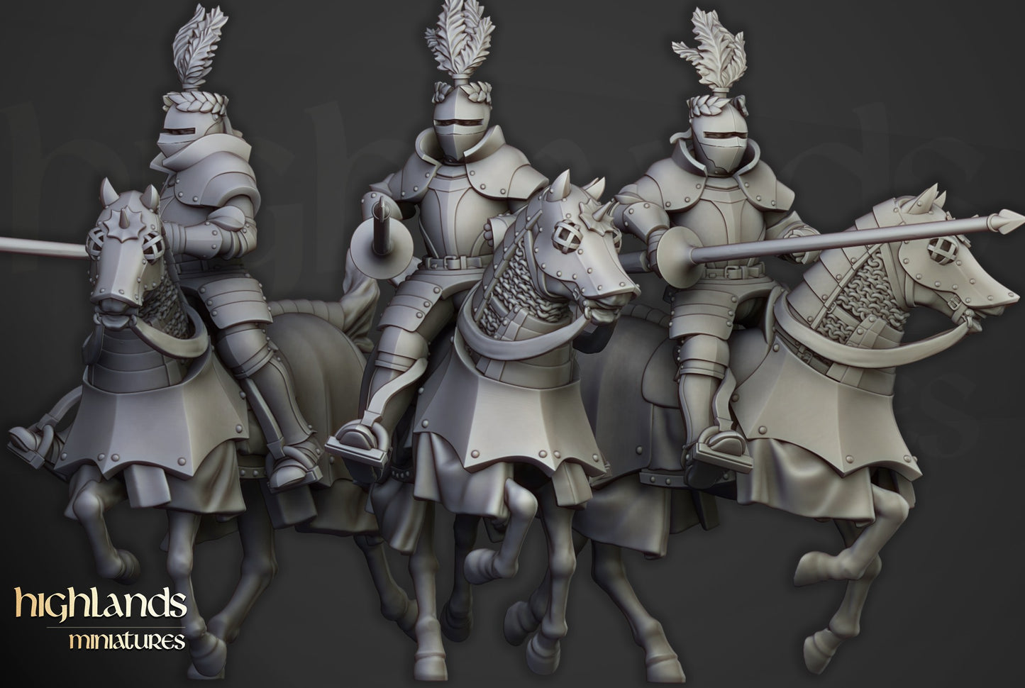Miniatura Caballeros Sunland a Caballo Imperio resina 28mm sin pintar - Drakholm