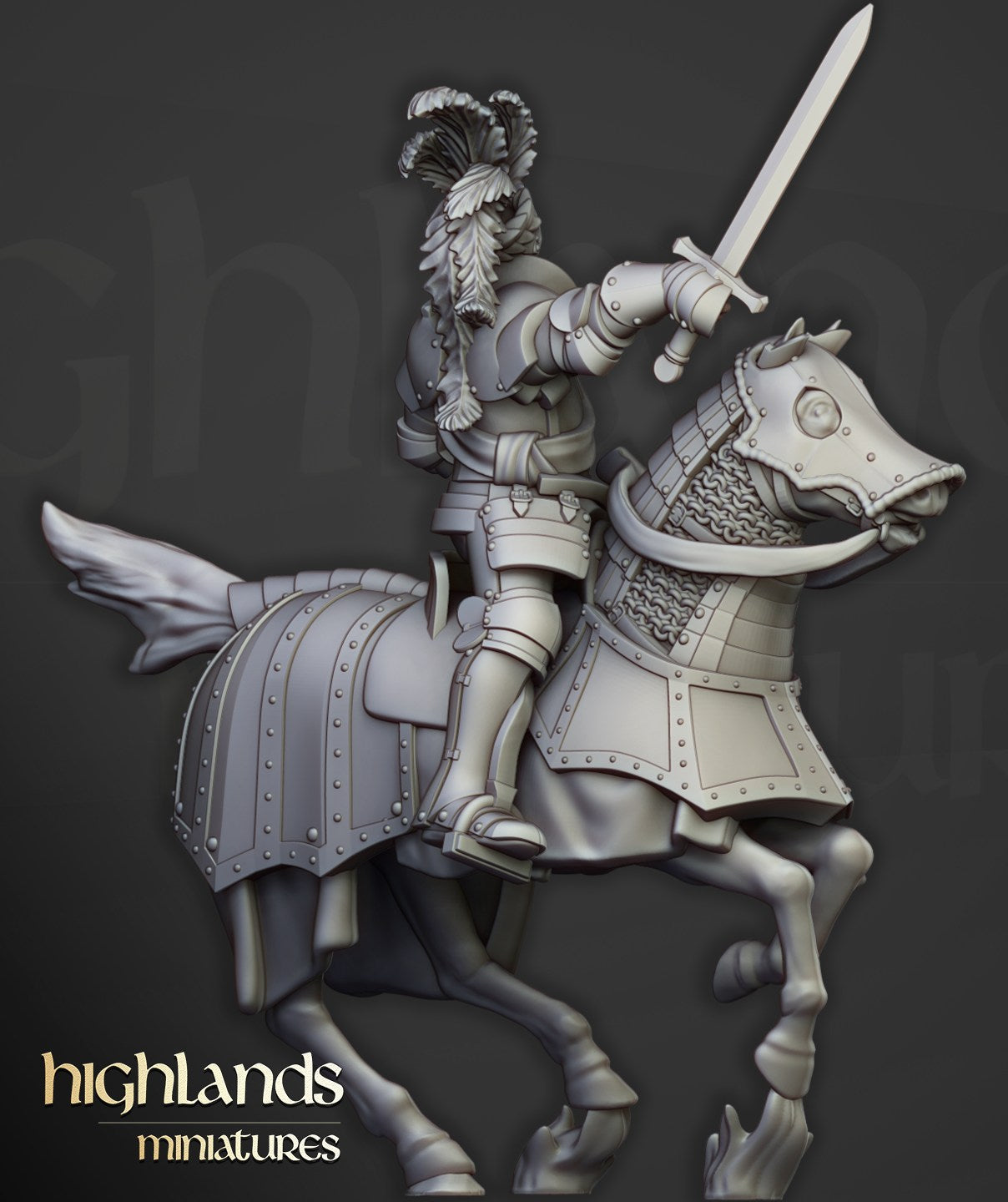 Miniatura Caballeros Sunland a Caballo Imperio resina 28mm sin pintar - Drakholm