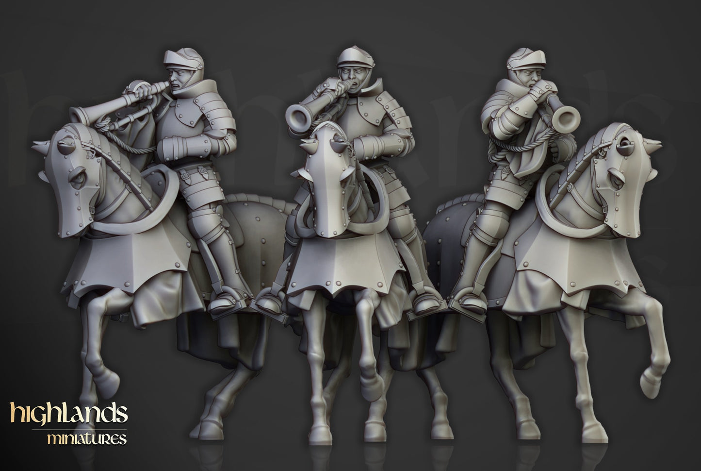 Miniatura Caballeros Sunland a Caballo Imperio resina 28mm sin pintar - Drakholm