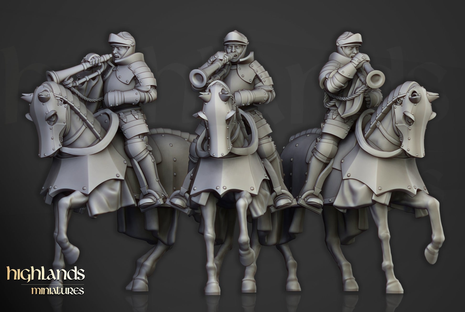 Miniatura Caballeros Sunland a Caballo Imperio resina 28mm sin pintar - Drakholm