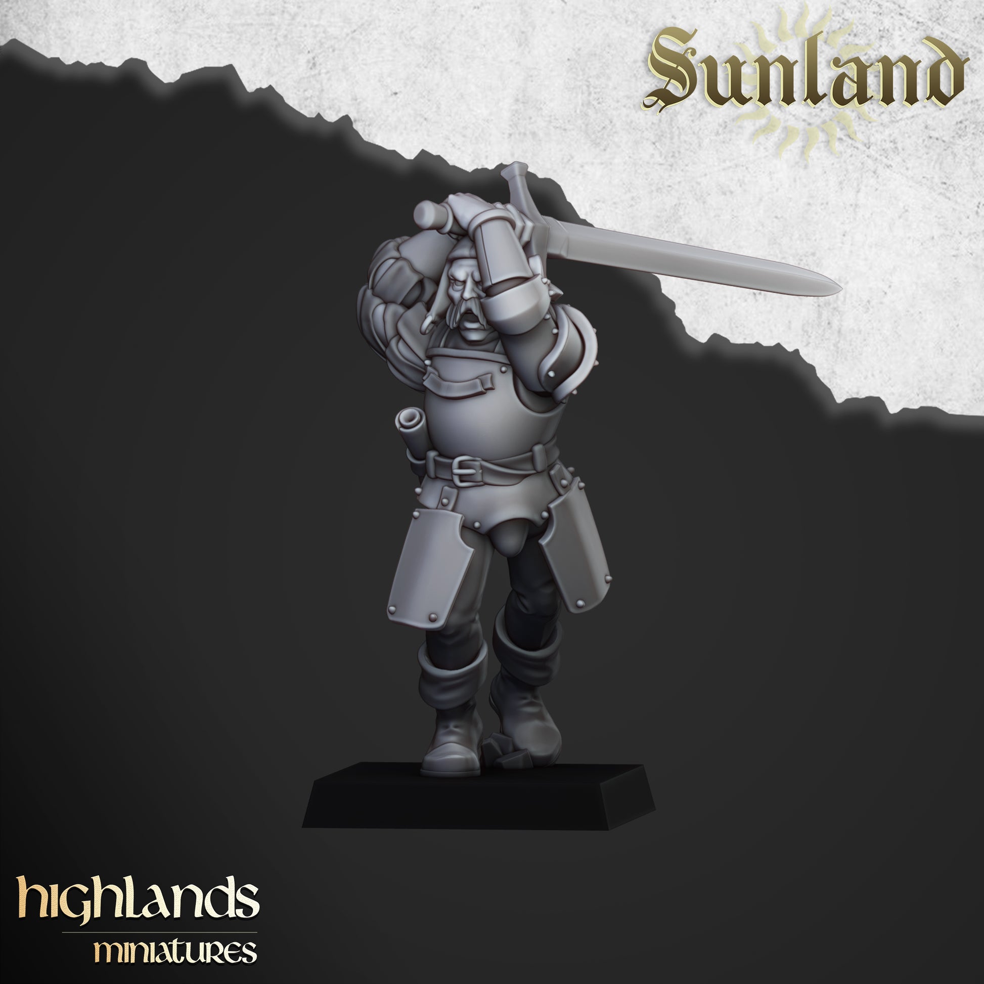 Miniatura Landsknecht Sunland Imperio resina 28mm sin pintar - Drakholm